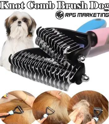 Professional knot comb brush dog cleaning hair removal