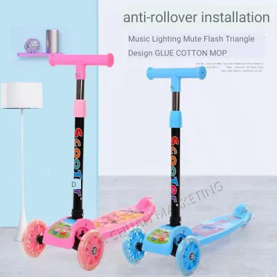 HBC Plastic Character Ride-On Push Scooter for Kids