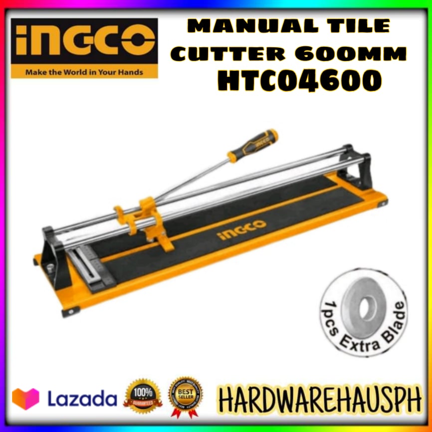 INGCO Manual Tile Cutter 600mm HTC04600 | Lazada PH