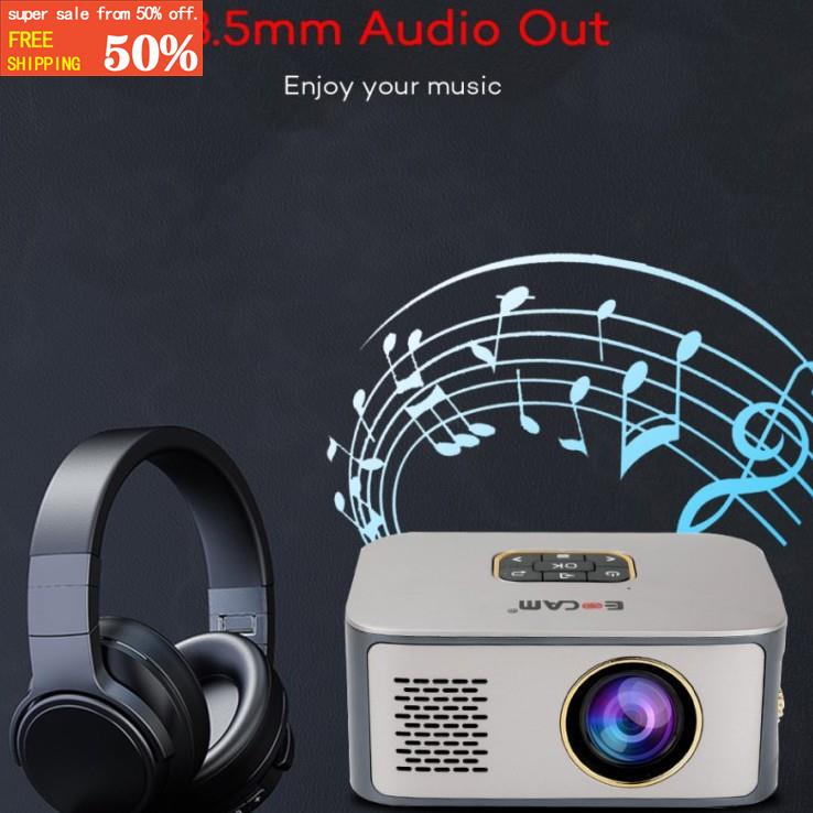 Hd is fluent Projector Portable Projecto Rechargeable LED Mini