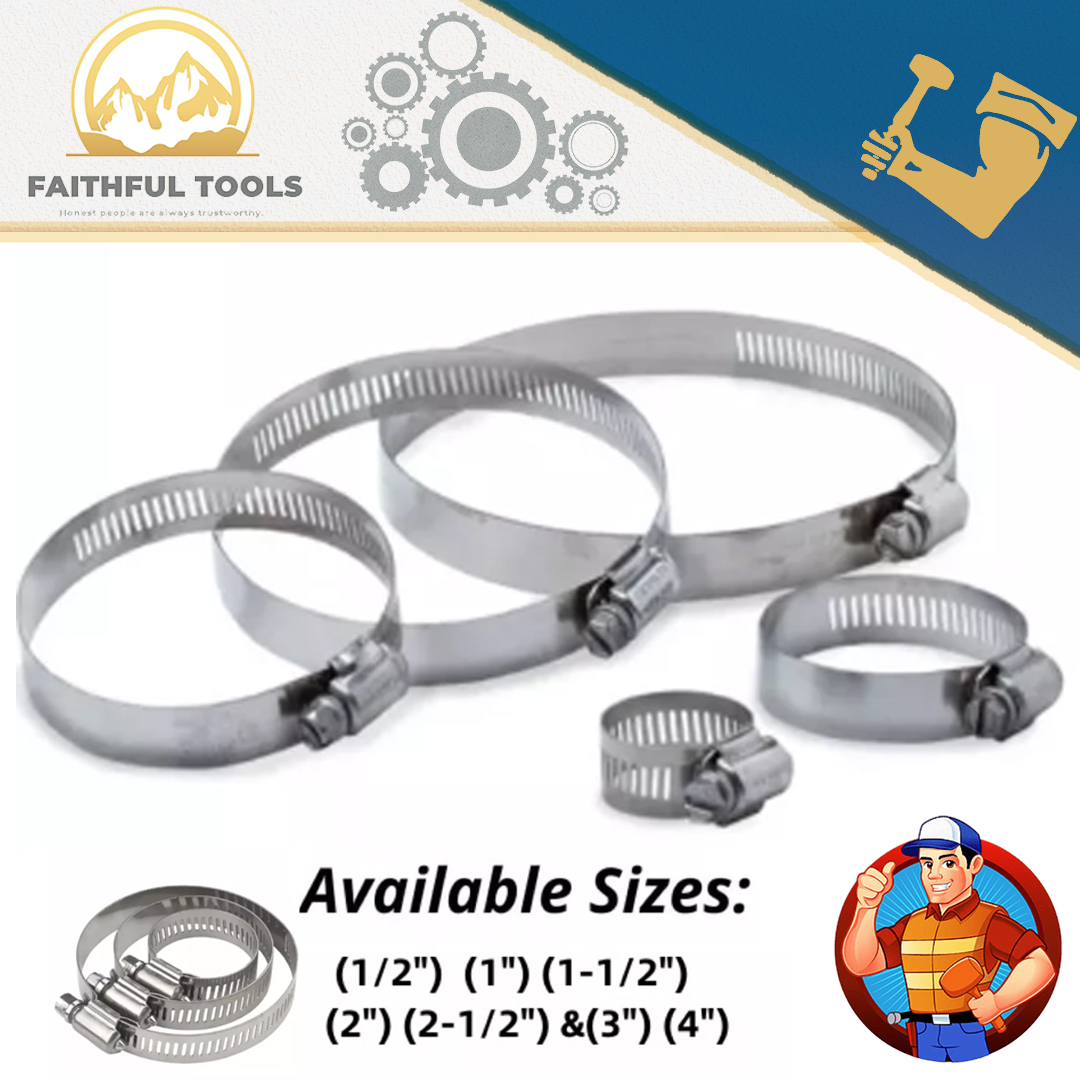 LPG / AIR Hose Clamp Pipe Clamp Tube Clamp Heavy Duty Stainless Steel