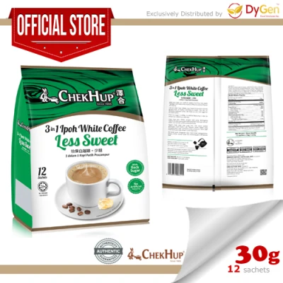 Chek Hup 3in1 Ipoh White Coffee Less Sweet 35g x 12s