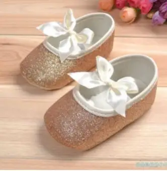 infant gold shoes