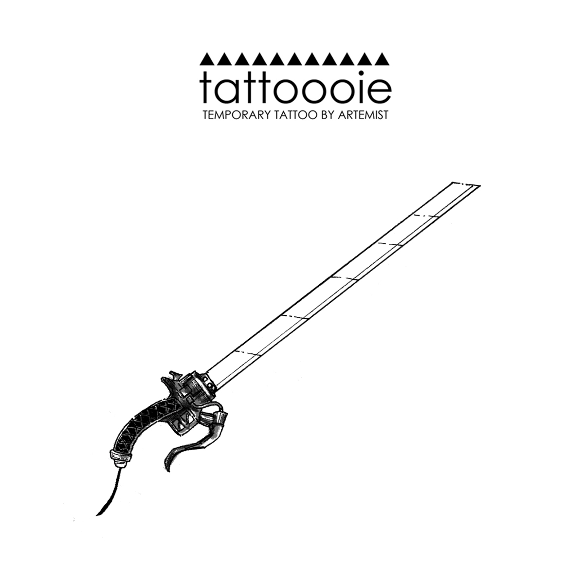 TATTOOOIE - TEMPORARY TATTOO - ATTACK ON TITAN SWORD | Lazada PH