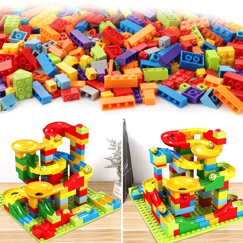Years Old 8 6 5 7 Upgrade 2 in1 4 Tounuta Marble Pattern Blocks Classic Small Blocks 168 PCS Building Blocks Track Toy Various Racing Cars Track Suitable for Boys and Girls Over 3 
