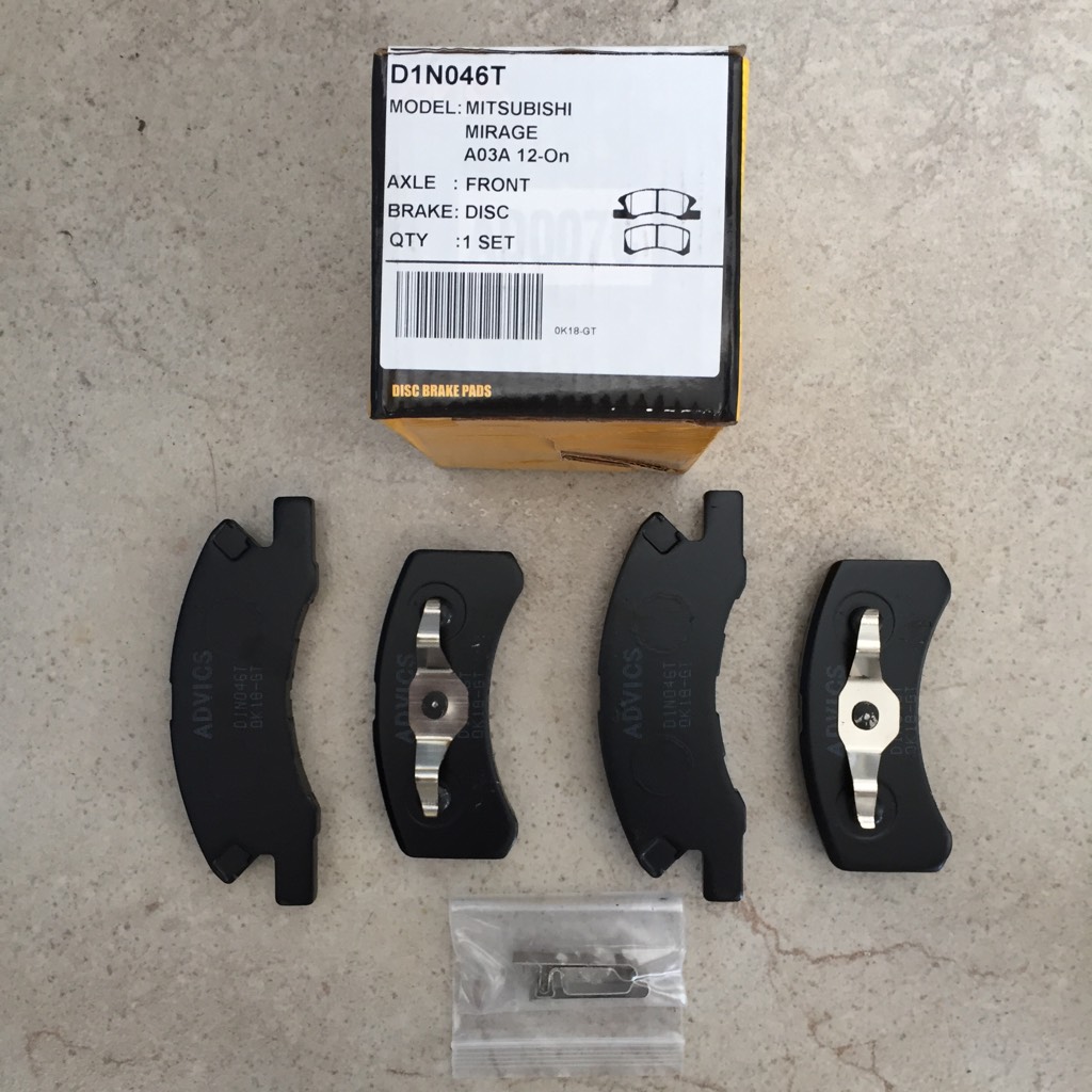 ORIGINAL/GENUINE ADVICS DISC BRAKE PADS FRONT FOR MITSUBISHI MIRAGE G4