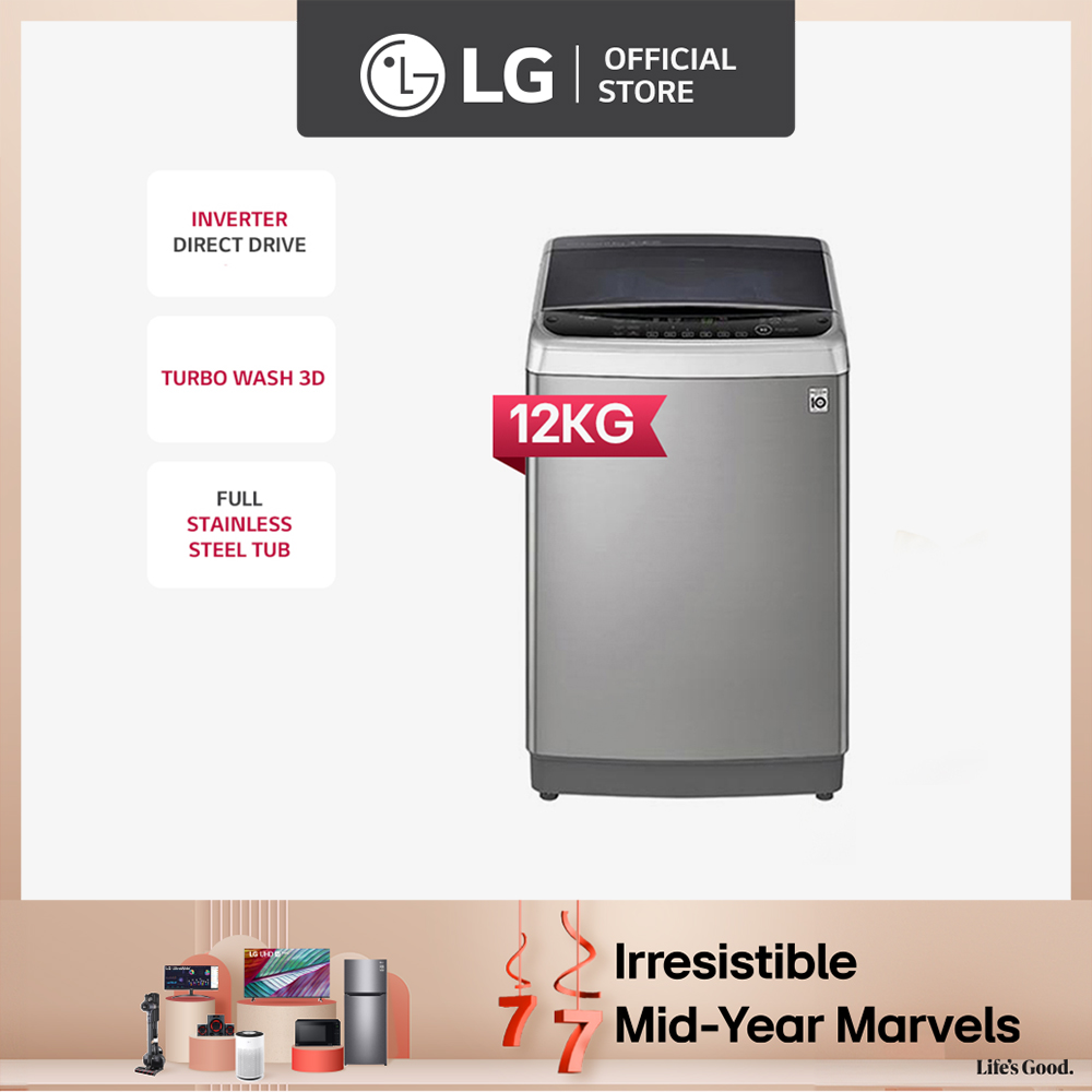 Lg Washing Machine Top Load Direct Drive Inverter 120 Kg Wash Capacity Th2112dsav With 6635