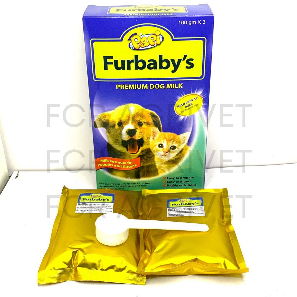[FCR AGRIVET] 2 packs Papi Furbaby's Dog Milk Replacer / Premium Dog