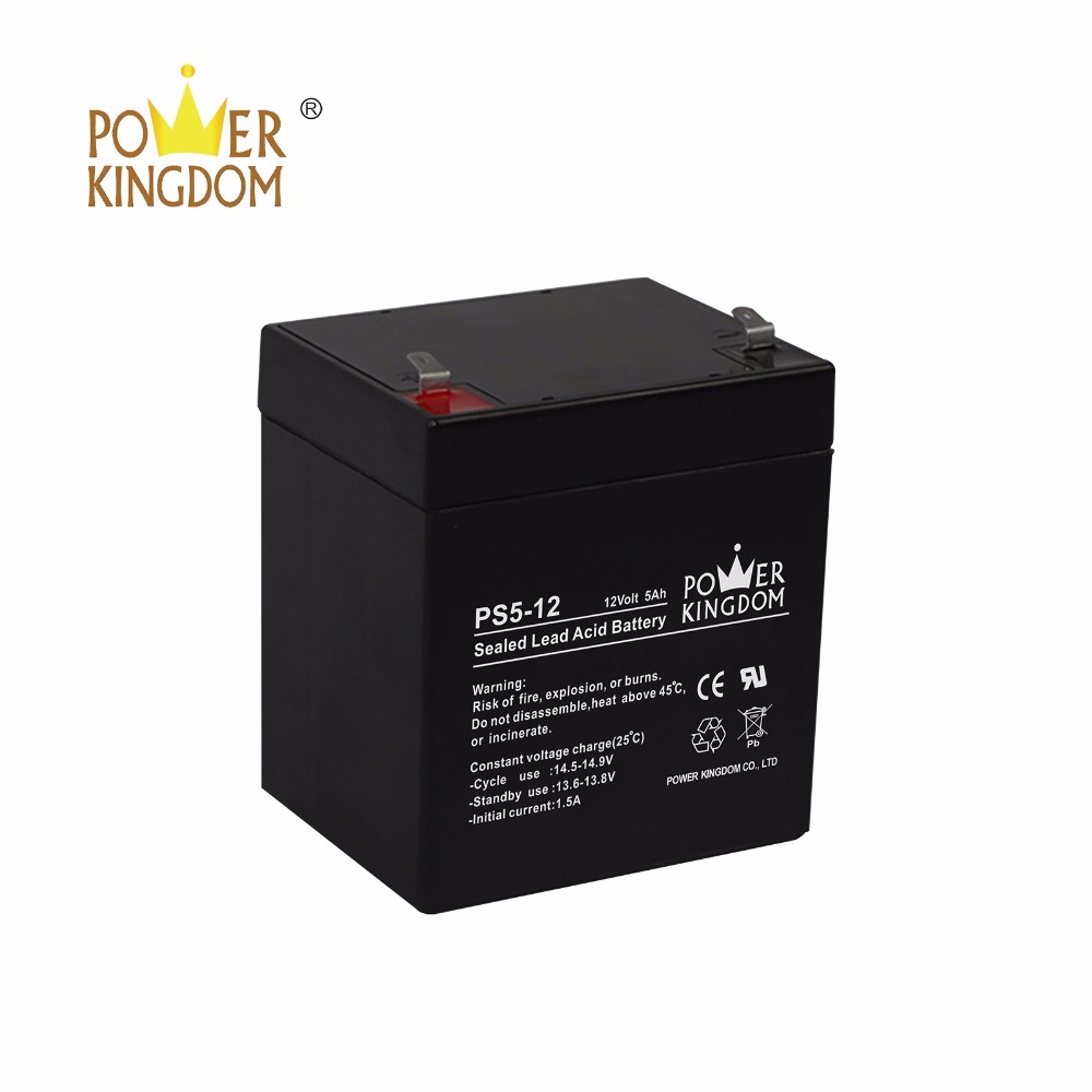☎ 12V 5Ah 20hr Battery 12 Volts 5 Ampere UPS Speaker Power King Batteries replaces 12V 4Ah 4A