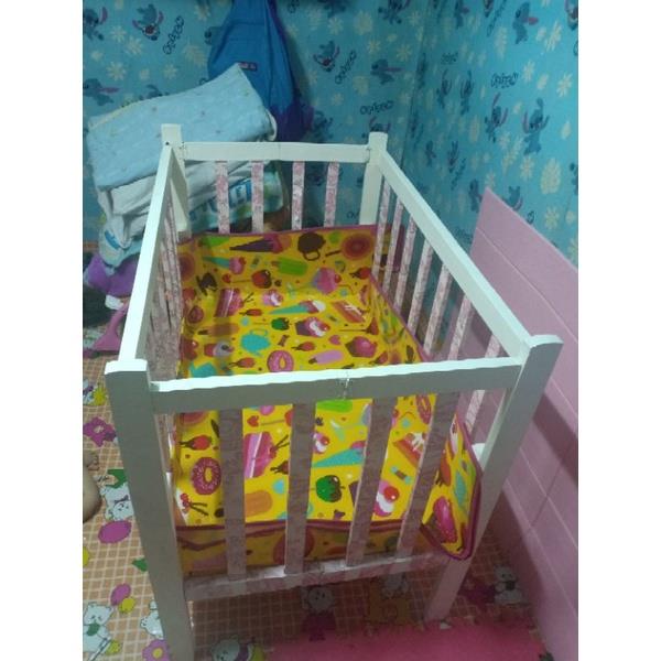 white wooden crib for baby Wooden crib set Wooden crib with dropside