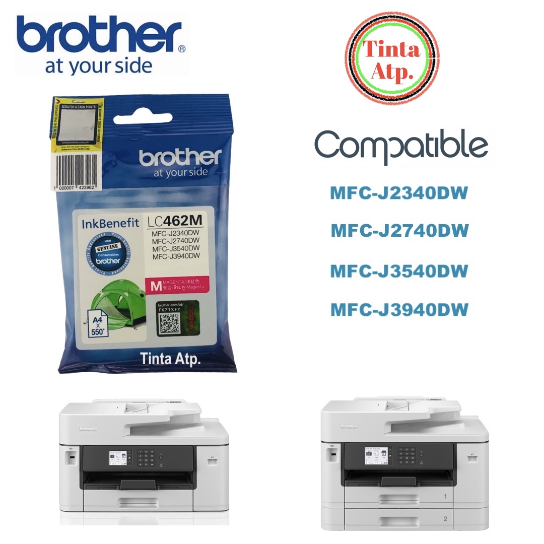 Brother LC462M Magenta Tintenpatrone – Original, Für MFC-J2340DW, J2740DW, J3940DW