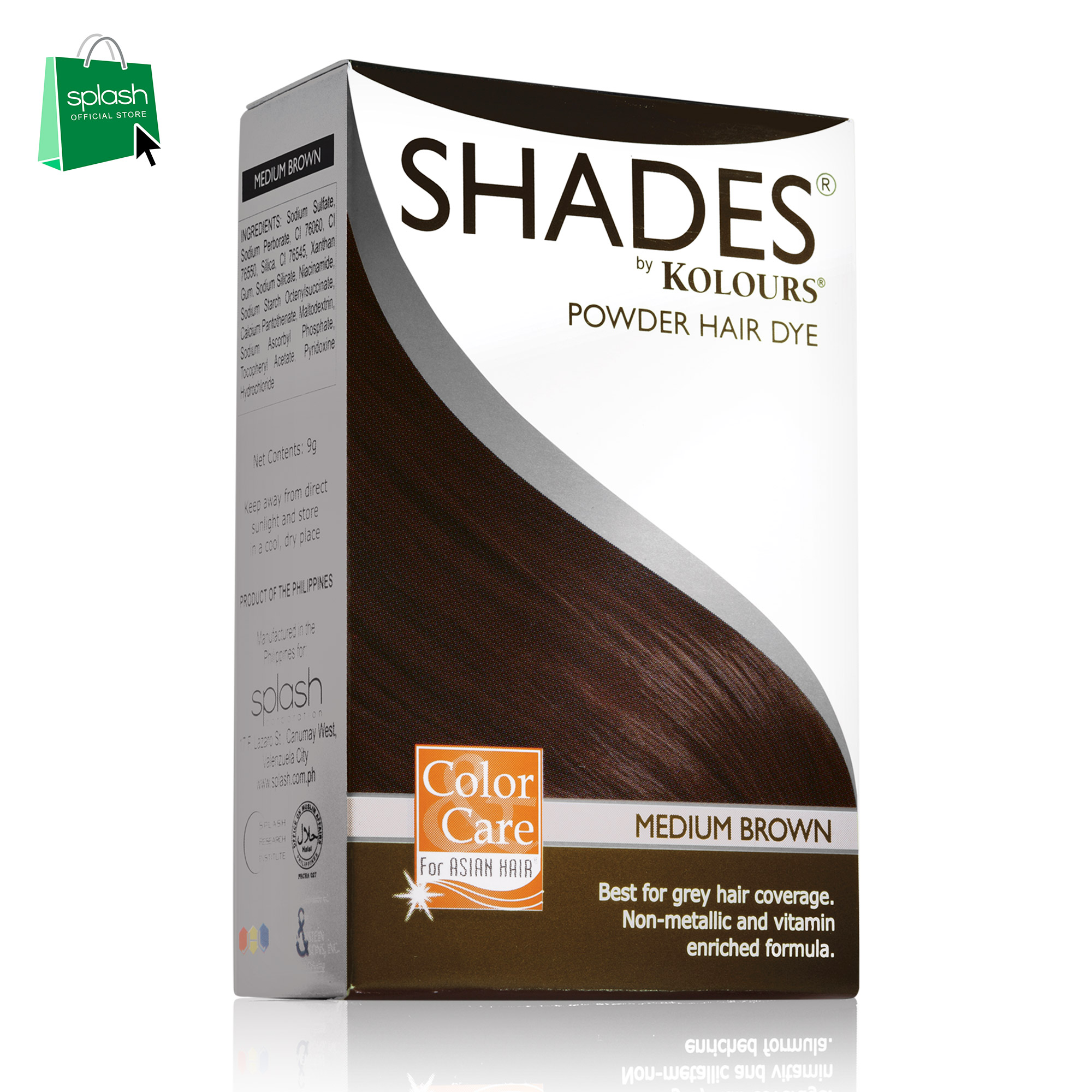 Shades Powder Hair Dye Medium Brown 9g | Lazada PH