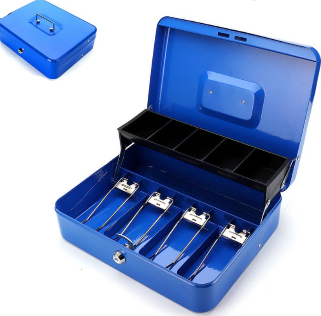 Cash Box With Money Tray And Combination Lock Metal Money Box - Want It All - View #6