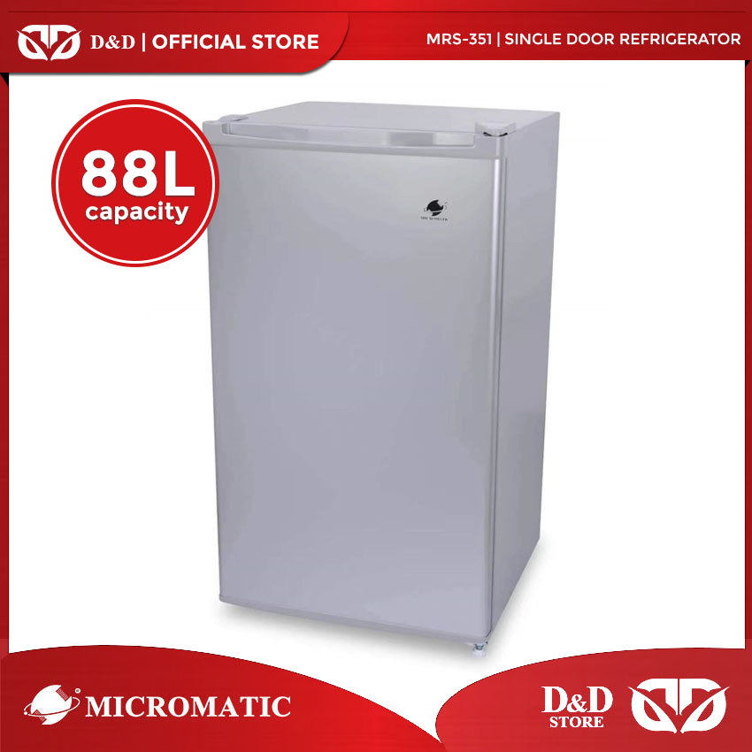 D&D Micromatic MRS351 88L Capacity Single Door Refrigerator Lazada PH
