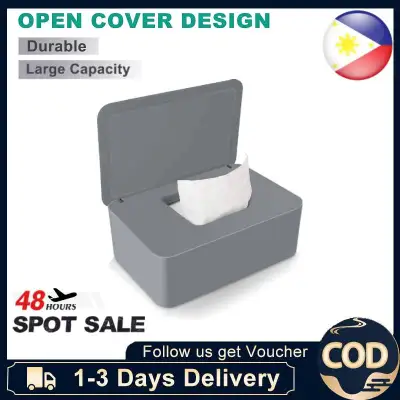 Tissue Box , Mask box ，Wet Wipes Storage Box and Face Mask Box Dispenser Multifunctional Dustproof Tissue Storage Box Case Holder with Lid