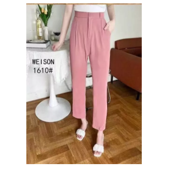 New trendy fashion trouser pants women's ankle trouser slacks New