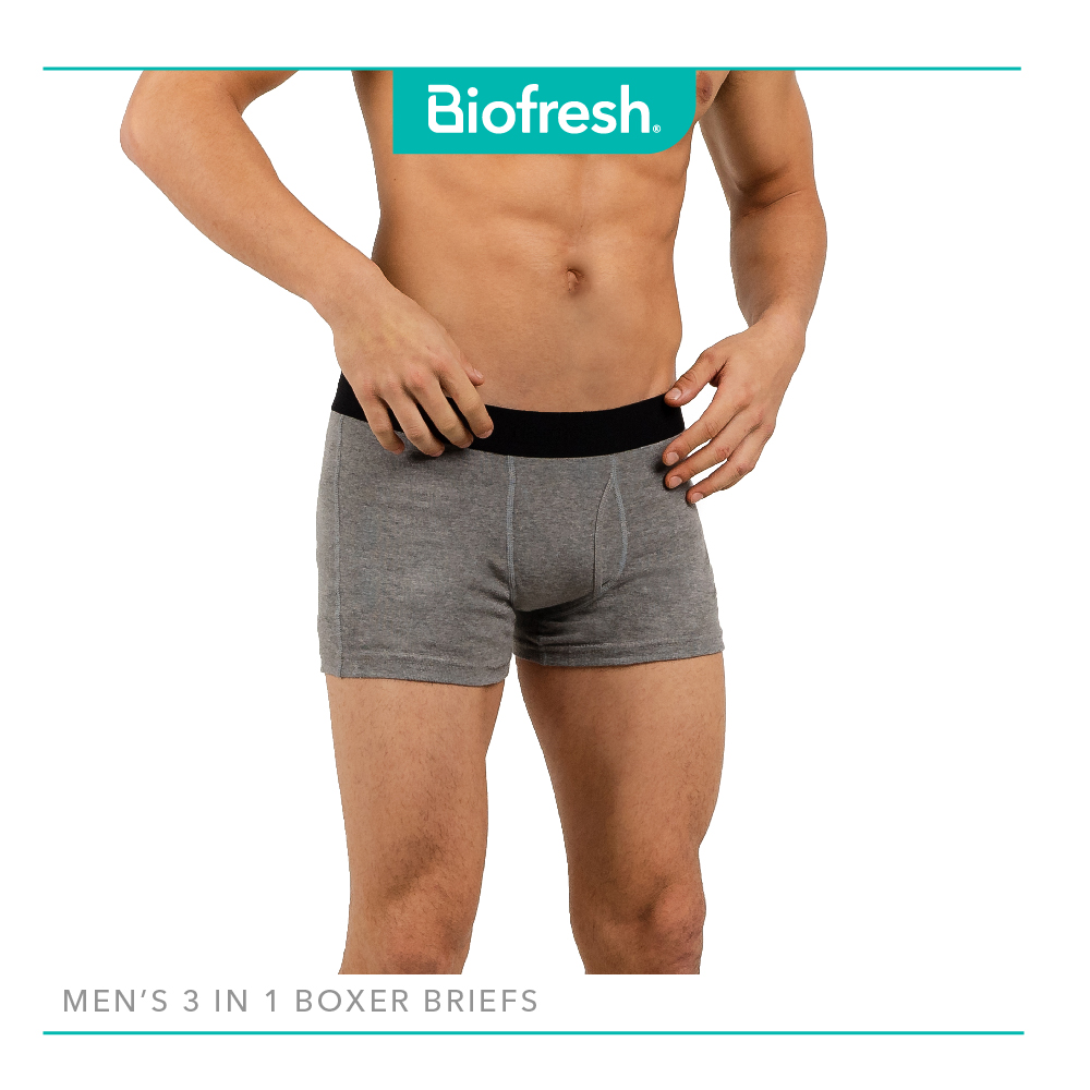 Biofresh Men's Antimicrobial Cotton Boxer Brief 1 piece in a pack OUMBB1201