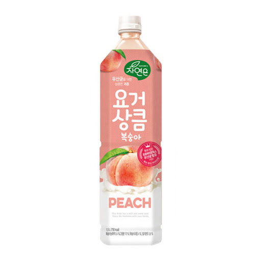 Woongjin Nature's Yogurt Peach Drink 1500ml(1.5L) Korean Foods Korean ...