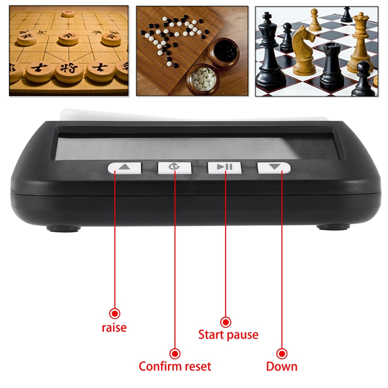 Chess Clock, Digital Chess Timer & Game Timer, 3-In-1 Multipurpose Portable Professional Clock