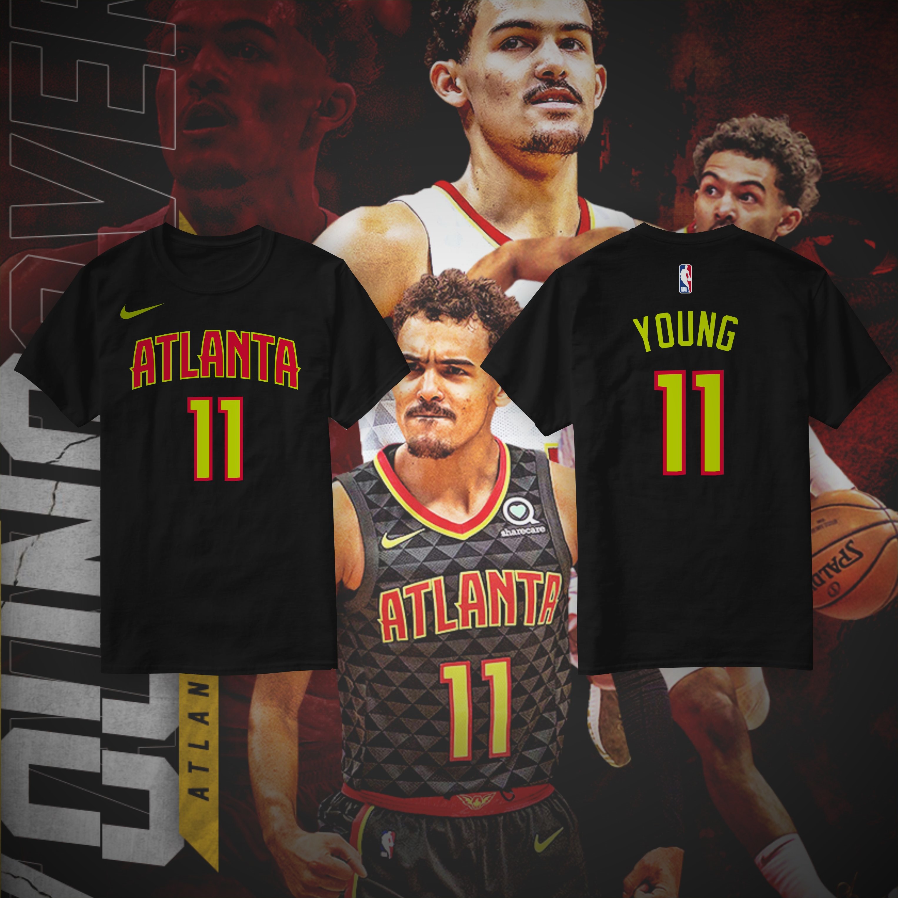 trae young t shirt jersey