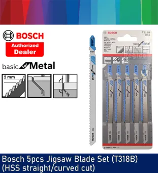 Bosch Jigsaw Blade Set Basic For Metal 5pcs Set T318b Lazada Ph