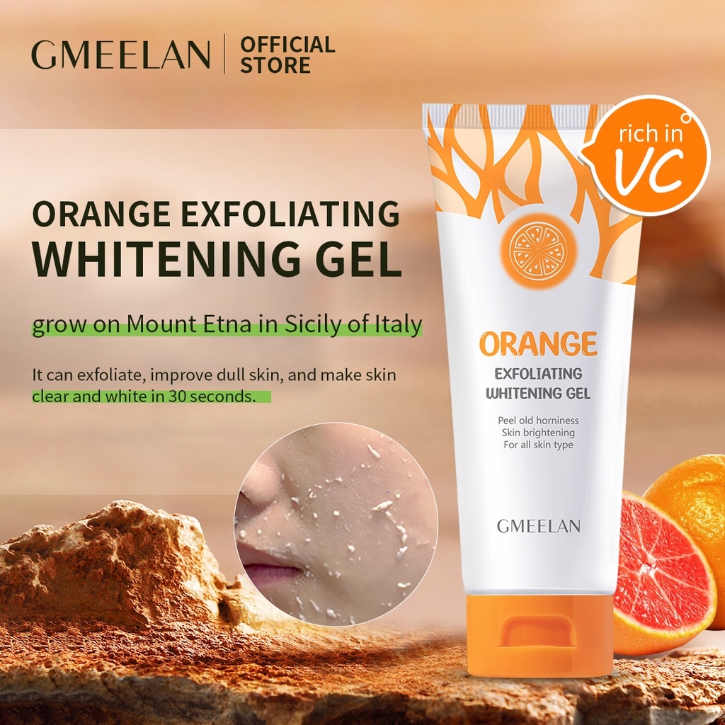 ♨GMEELAN Exfoliating Gel 100g facial scrub face whitening body skin