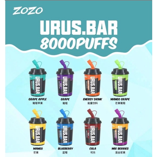 URUS.BAR 8000 PUFF Disposable Pods Available now EWHJ | Lazada PH