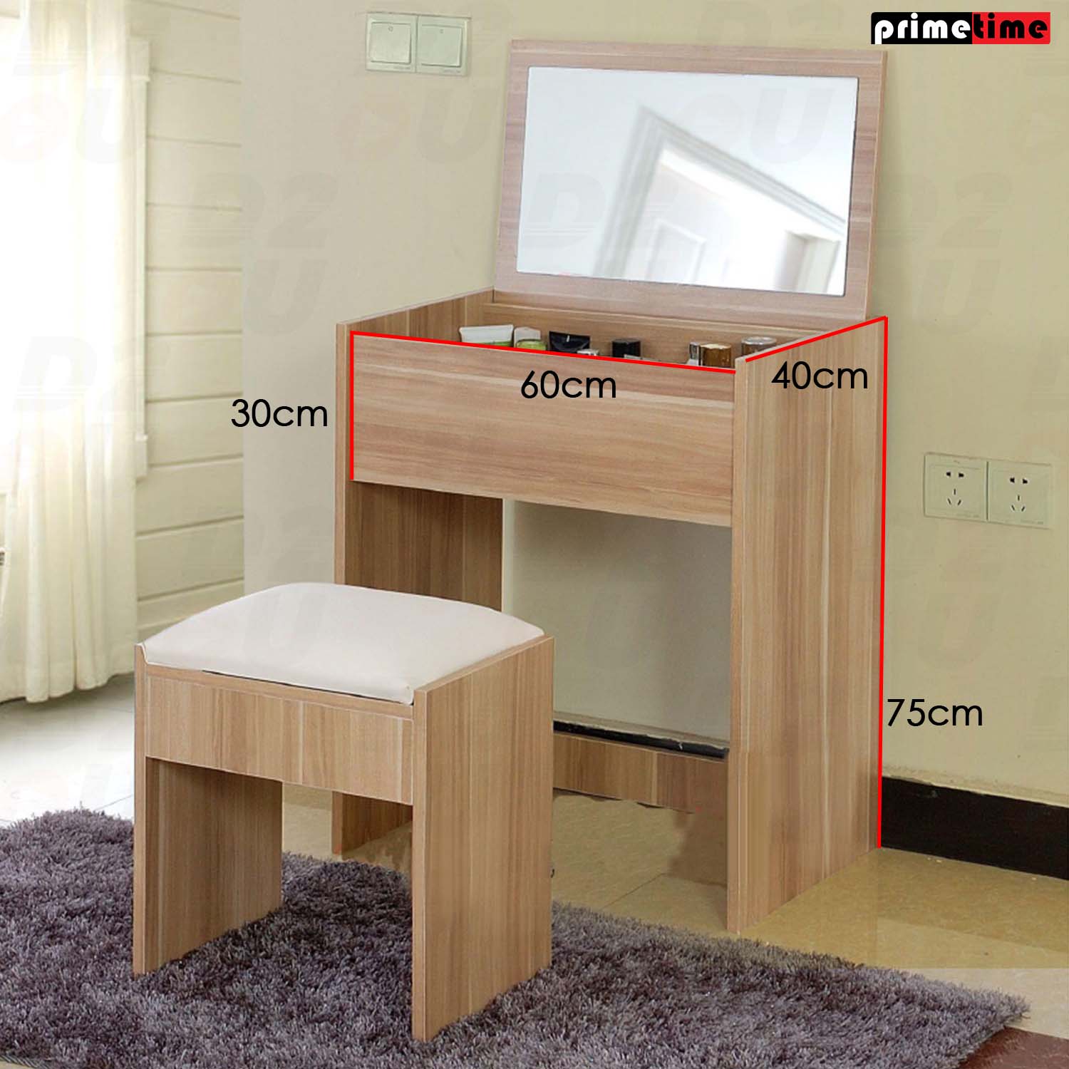 Primetime Cute Combo Dressing Table Computer Table Work Table