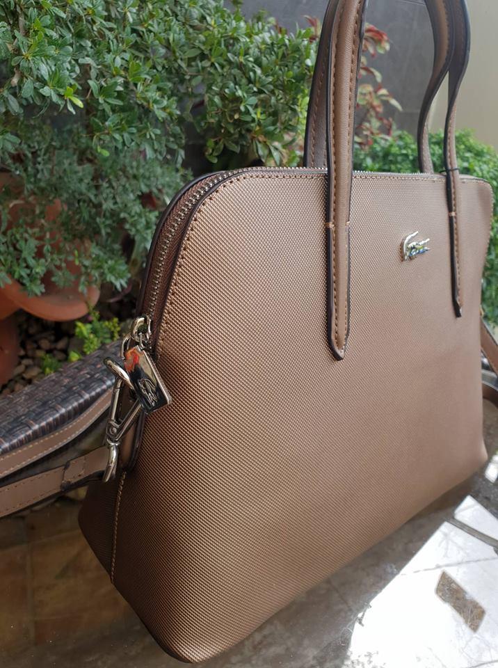 Women s Chantaco Dual Carry Piqu Leather Bugatti Bag Bronze