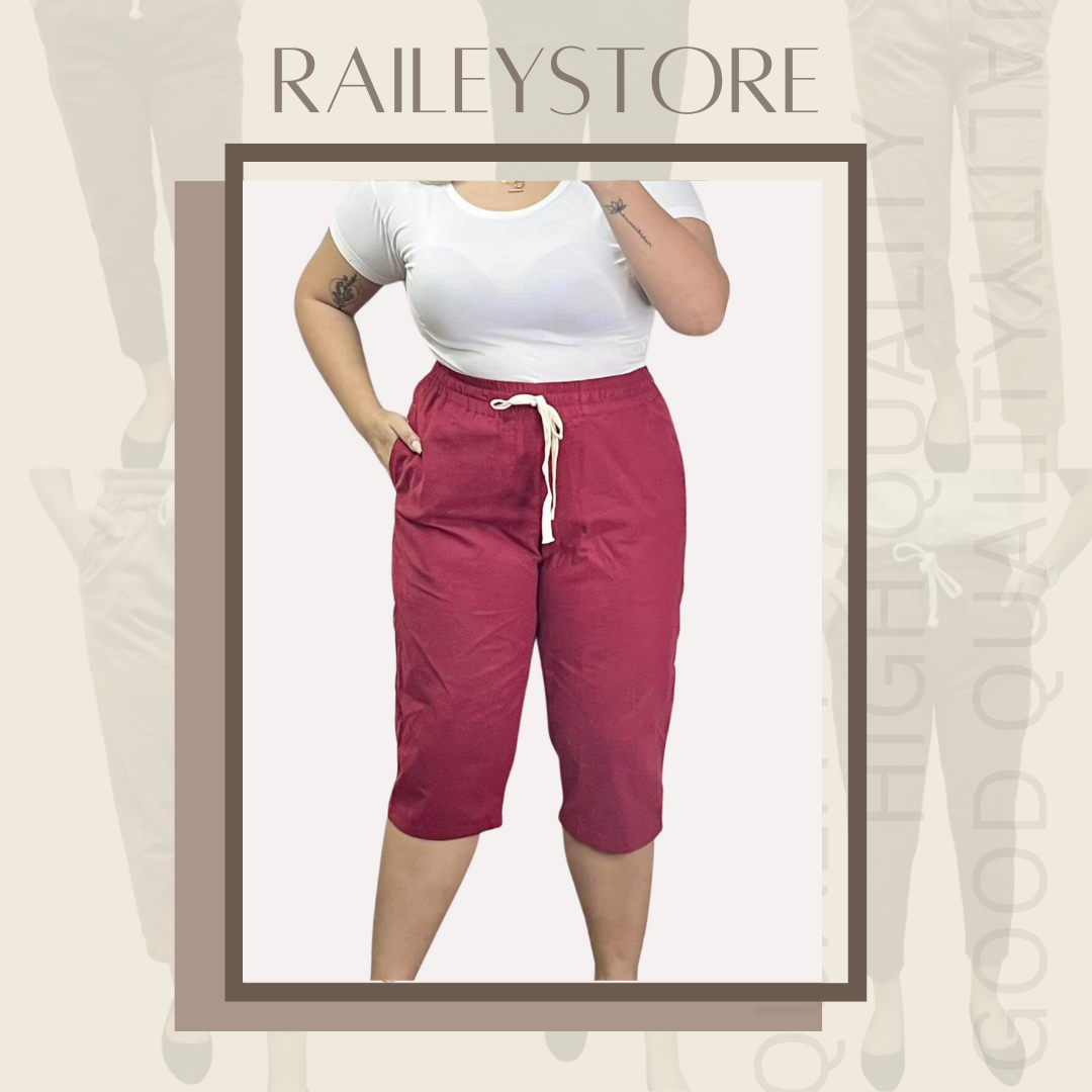 PLUS SIZE CAPRI OR TUKONG PANTS  kasya up to 38 inches waistline