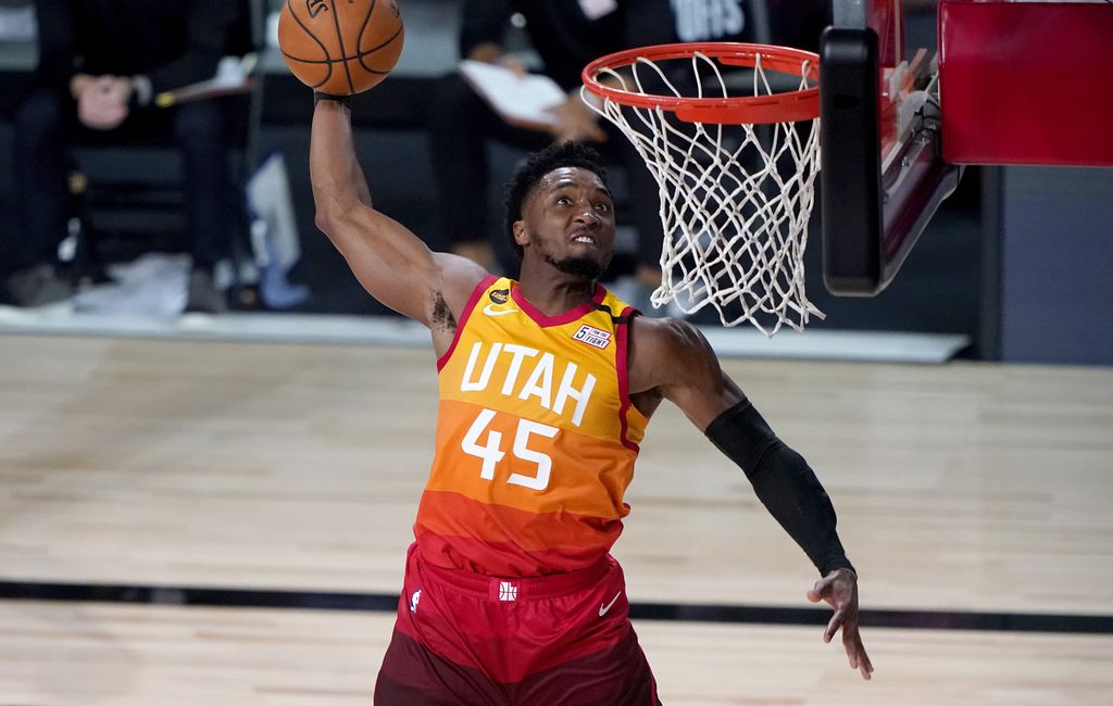 NWT Donovan Mitchell Nike Utah Jazz City Edition Jersey NBA Orange Men's  Size 52