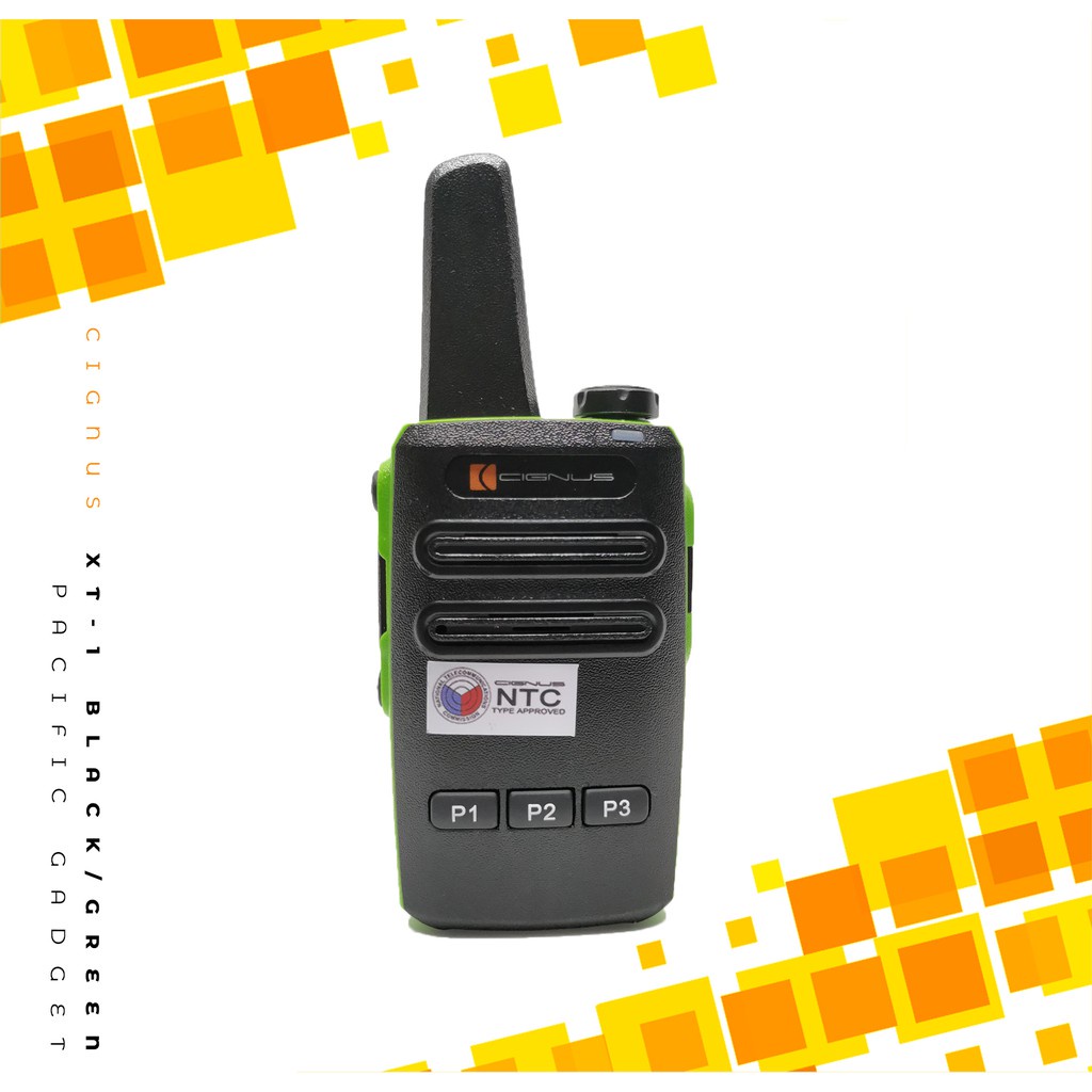 Double wave bidirectional Cignus XT1 VHF Mini radio Walkie Talkie COD
