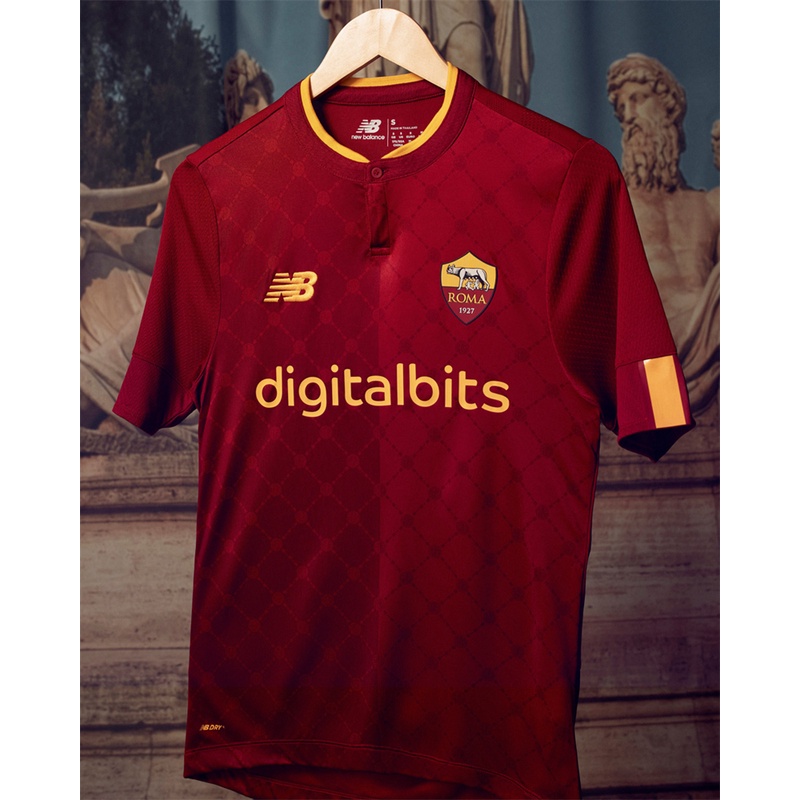 Fast Delivery 2022/23 Roma Home Kit Football Training Short Sleeve Jersey Sports Tshirt Add
