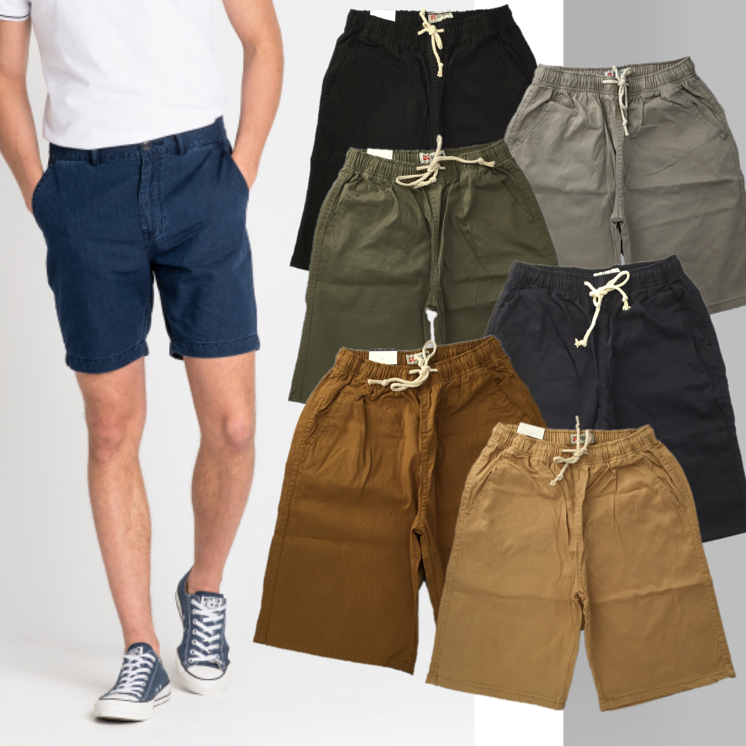 DOTCOM MEN'S DENIM COLORED SHORT SIZE 