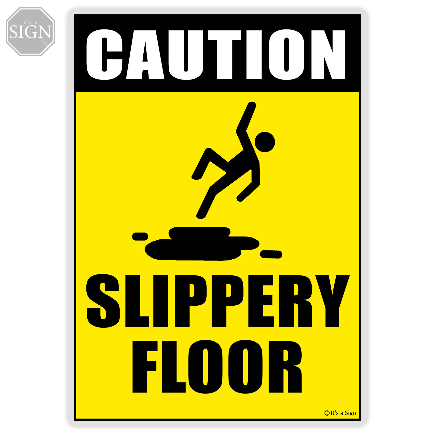 Slippery Floor Sign - Laminated Signage - A4 Size | Lazada PH