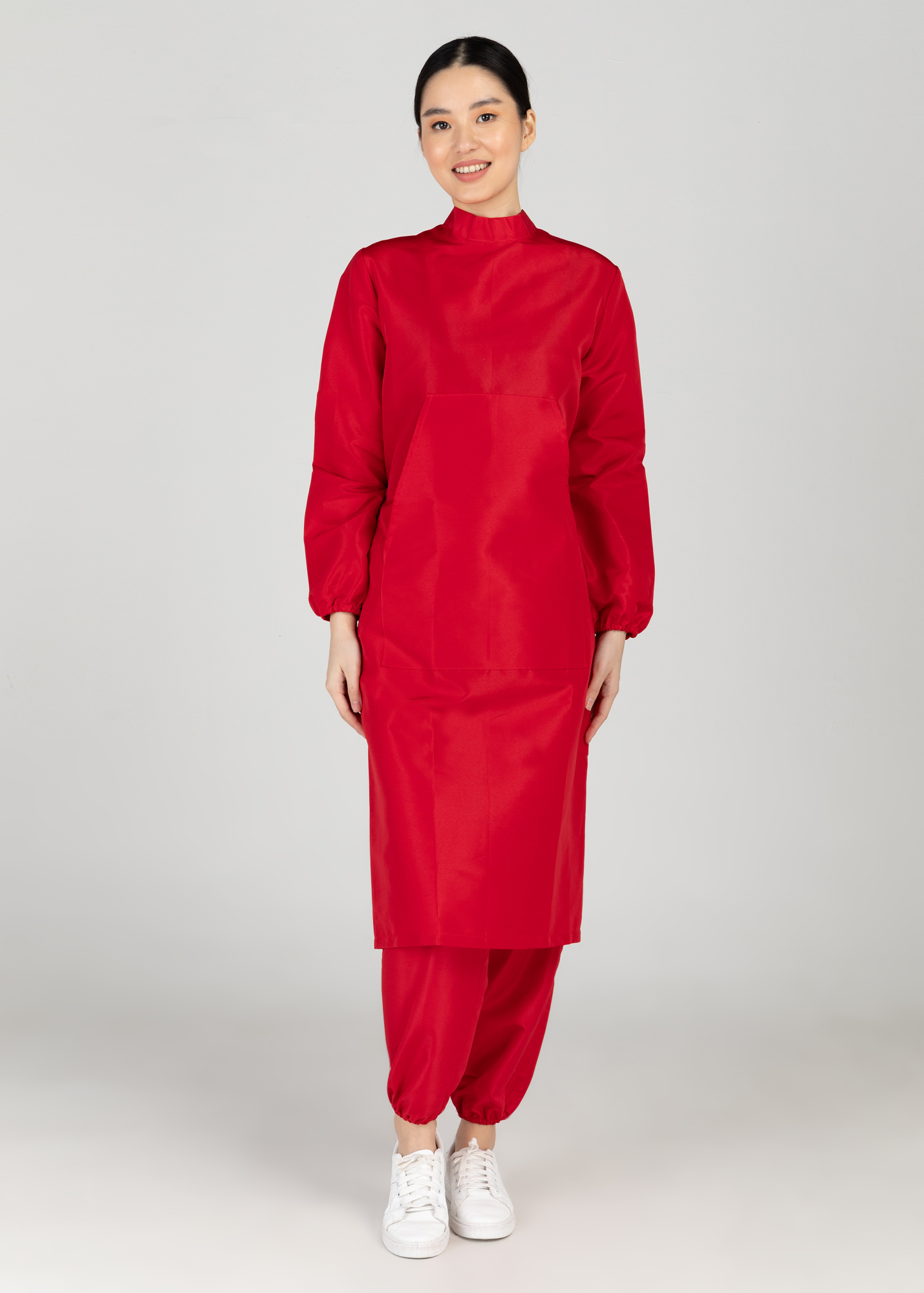 "ISO" Red PPE Gown ONLY Lab Gown Isolation Gown (Washable and