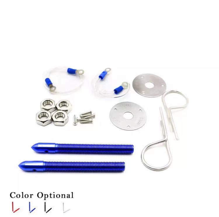 CPS Car Hood Lock Universal Racing Sport Pin Style Hood Pin Locking Kit