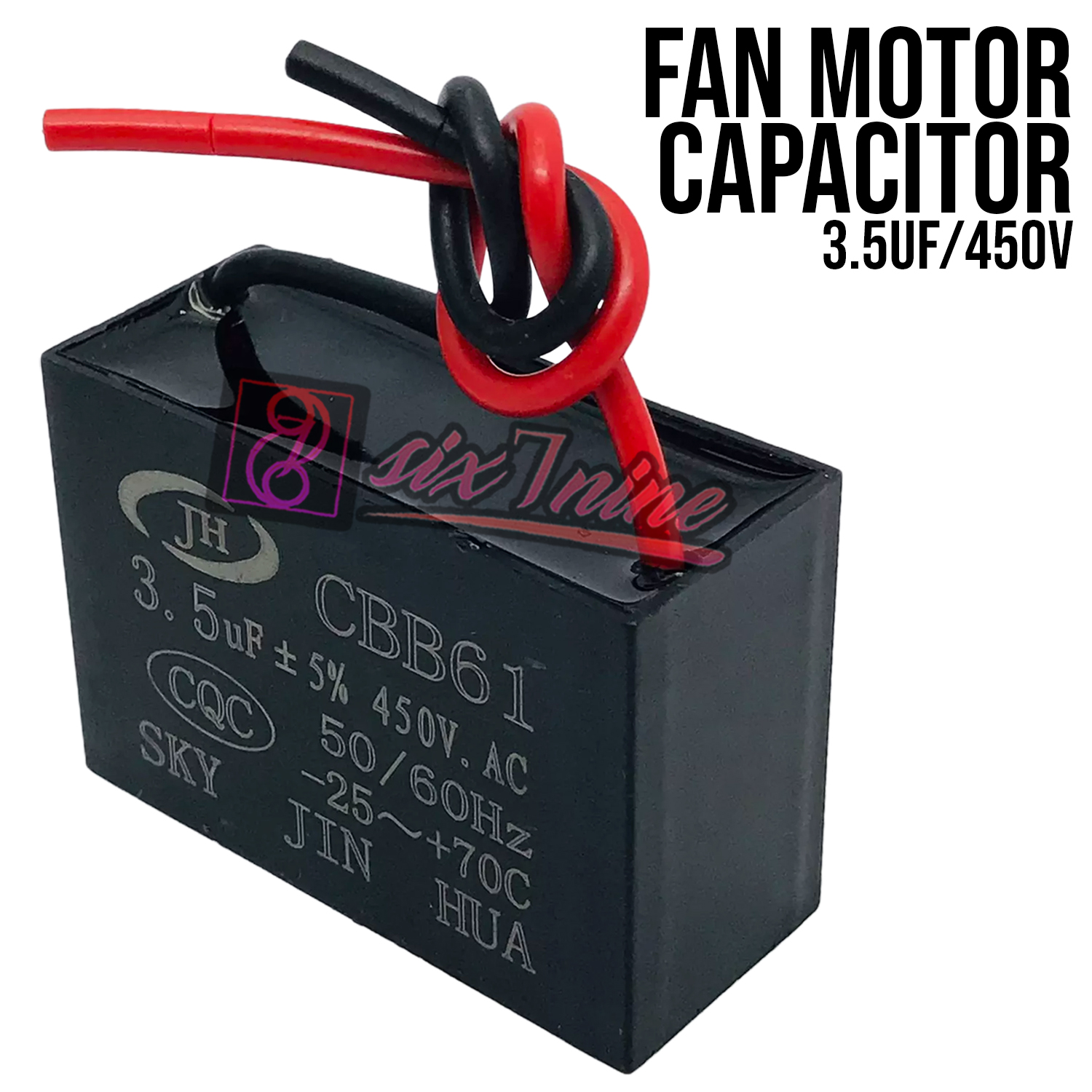Fan Motor Run Capacitor 3.5uF/450V CBB61 50/60Hz Heavy Duty Lazada PH