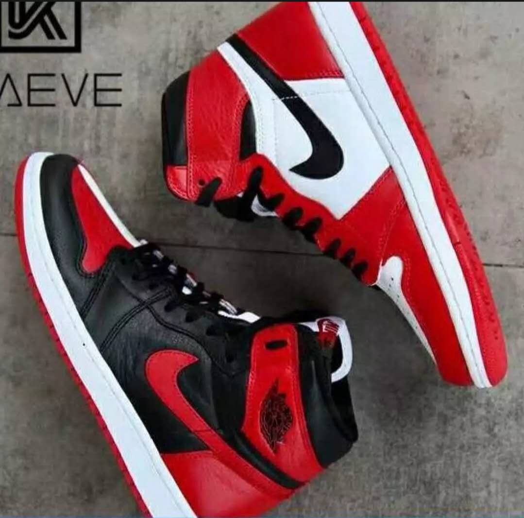 Jordan 1 AJ Basketball White Red For 