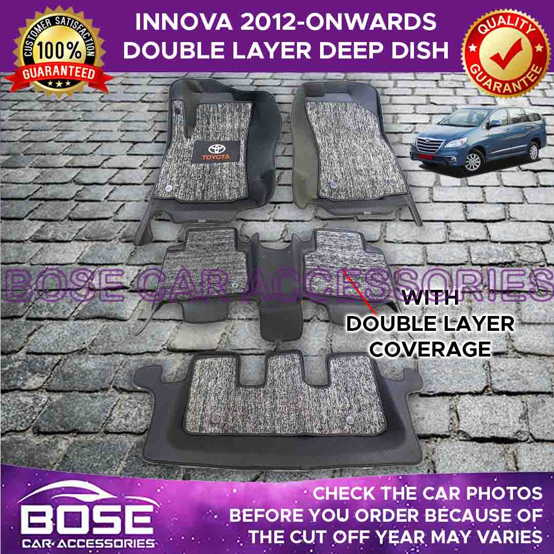 7D Deep Dish Matting Toyota Innova 2012 2013 2014 2015 2016 2017 2018