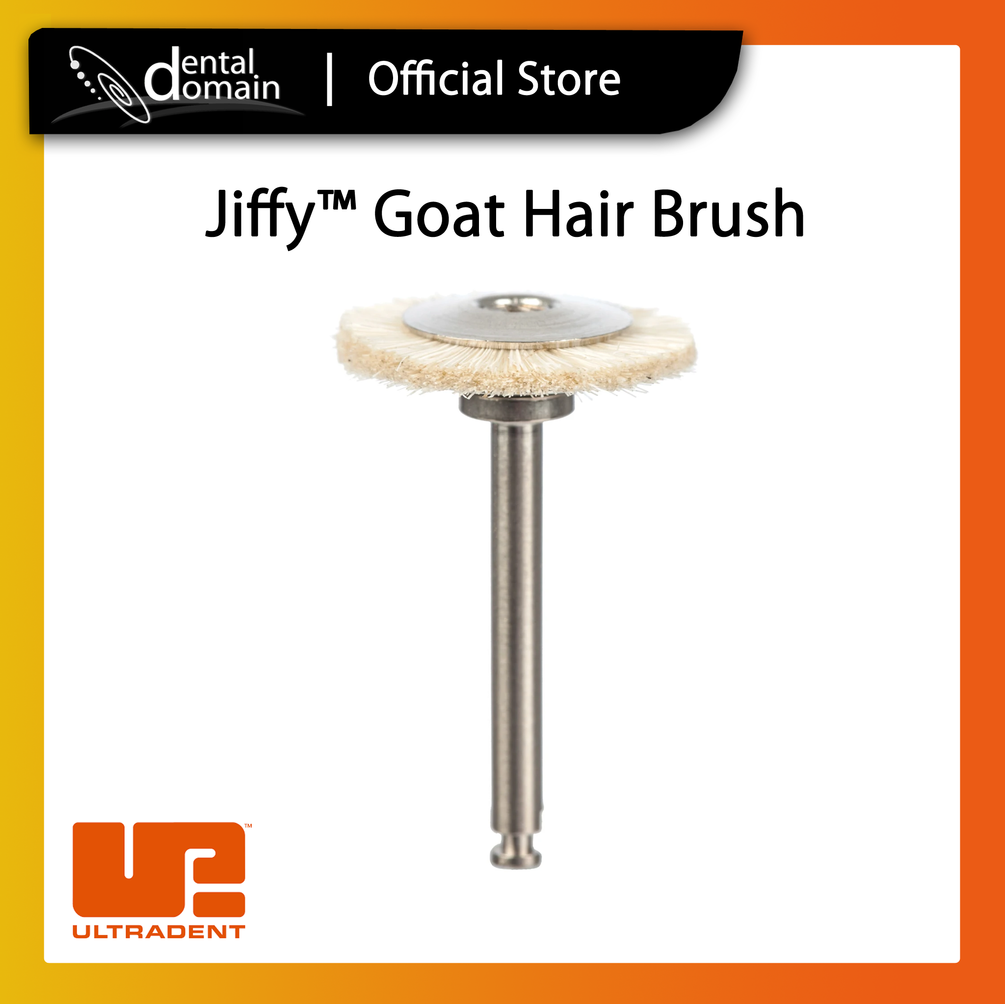 Ultradent Jiffy™ Goat Hair Brush 5 pack Dental Domain Corporation 