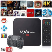 MX Q PRO 4K 5G TV Box with Keyboard - Latest Android 10.1