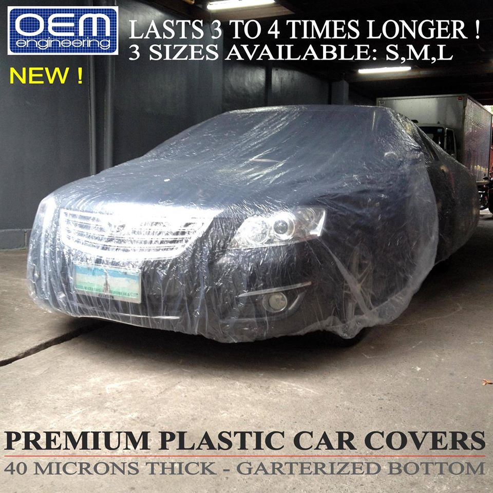OEM Engineering PREMIUM PLASTIC CAR COVER (Small 6meters X 3.8