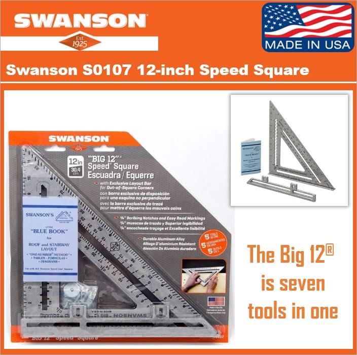 Swanson 12inch Speed Square S0107 (Made in USA) Lazada PH