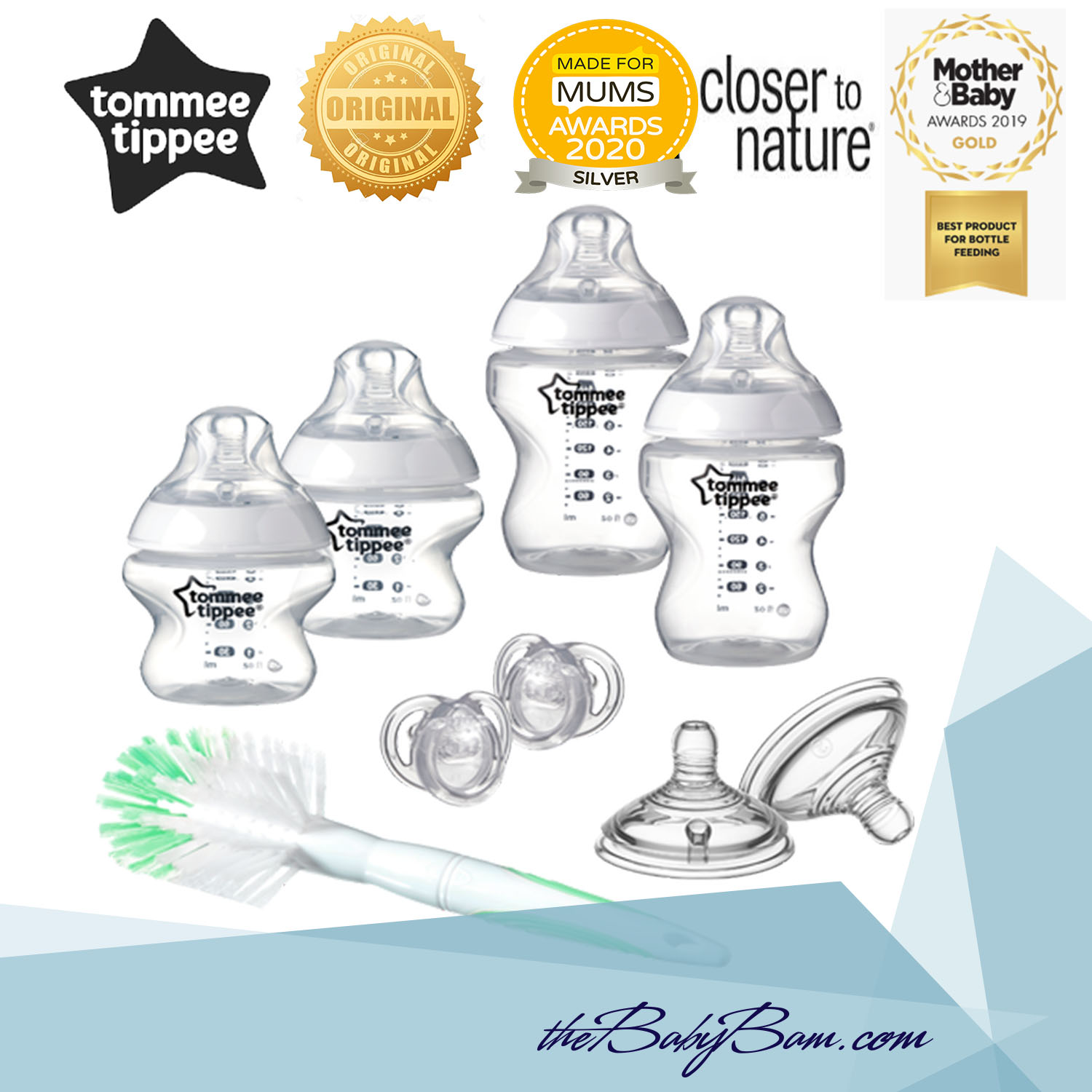 clear baby bottles