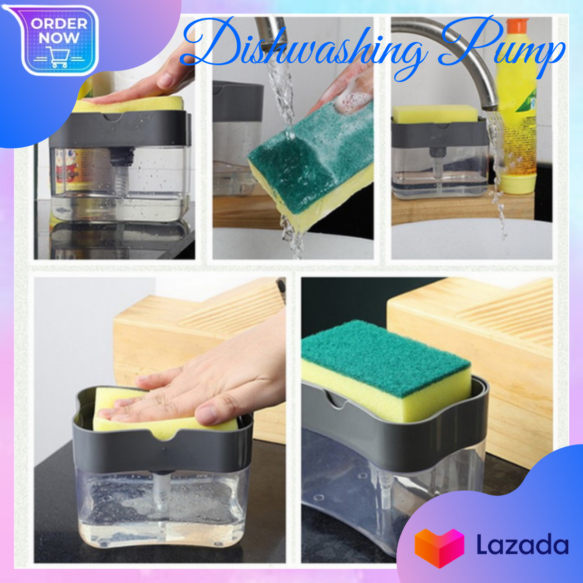 Manual Press Pump Soap Dispenser Dishwashing Liquid Dispenser Dish