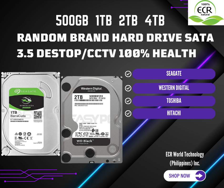 RANDOM BRAND HARD DRIVE SATA FOR DESKTOP CCTV 3 5 100 Healthy 4TB RANDOM BRAND HARD DRIVE SATA FOR DESKTOP CCTV 3 5 100 Healthy 4TB
