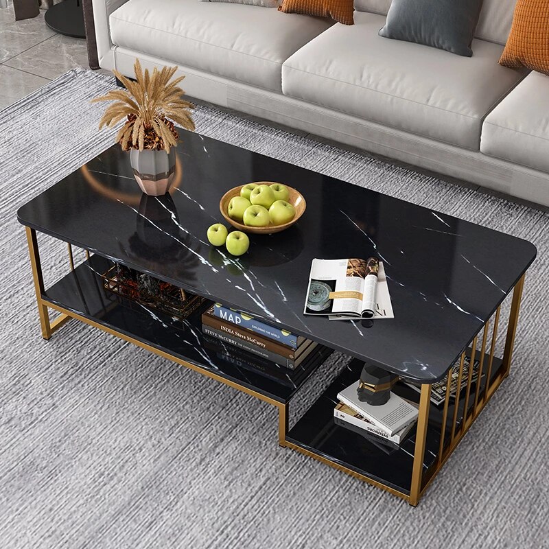 Modern Minimalist Center Table Marble Table Tea and Coffee Table Living ...