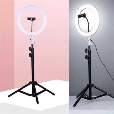 hot Ring Light 10--26cm Dimmable LED Ringlight With Tripod Stand CPHolder For Makeup Photography Selfie