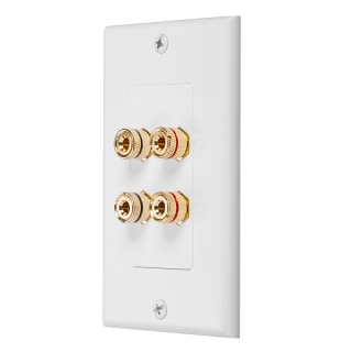 4 posts speaker wall plate home theater wall plate audio panel for 2 speakers 1